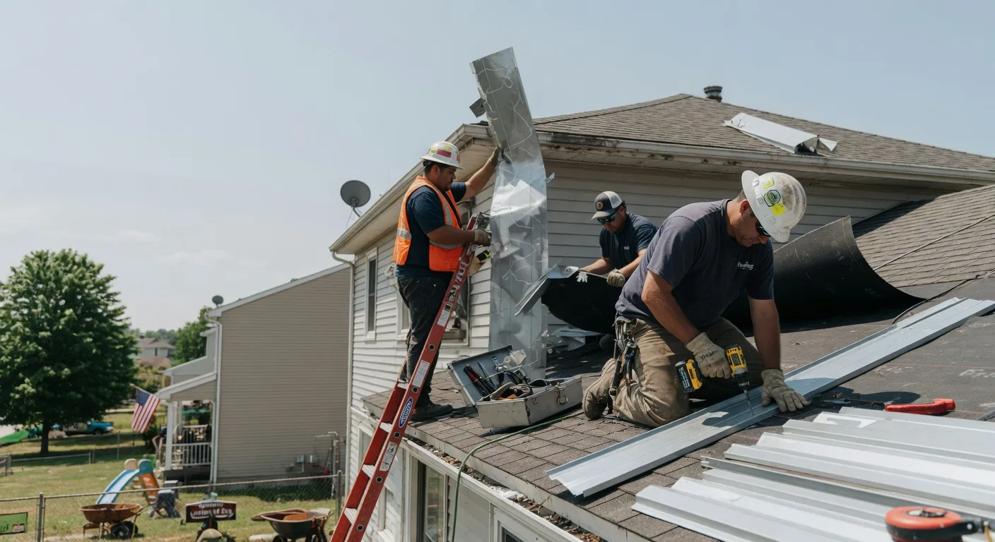 Storm Damage Metal Roof Repair in Tuscarawas, OH